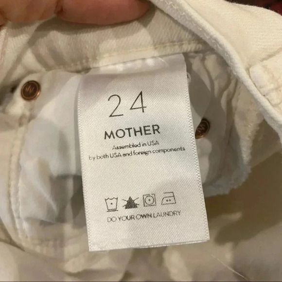 MOTHER The Dropout Jeans in Whipping Cream - Picture 7 of 16